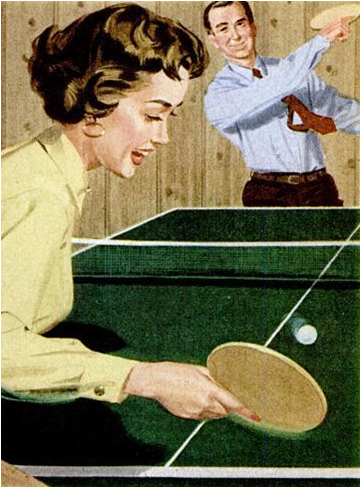 Fun jouer au ping pong